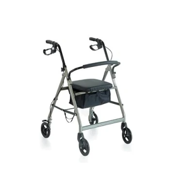 Afbeelding van Moretti rollator met 4 wielen en een zitje
