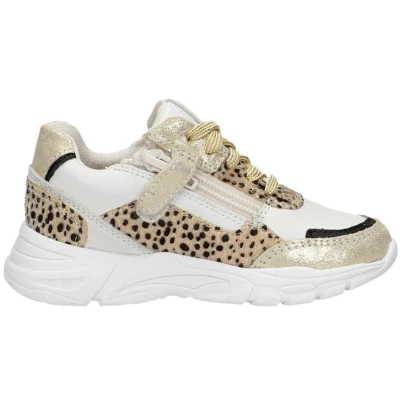 Afbeelding van Keq Sneakers laag voor kinderen, Maat: 31, Goudkleur Leer/ synthetisch