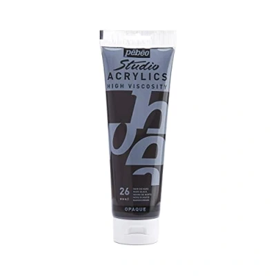 Afbeelding van Pébéo acrylverf Fine Studio zwart Mars 250 ml 169 026