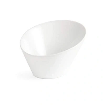 Afbeelding van Olympia Whiteware ovale hellende kommen 13,3x15,4cm (4 stuks)