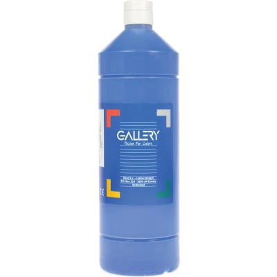 Afbeelding van Gallery plakkaatverf, flacon van 1 l, donkerblauw plakkaatverf