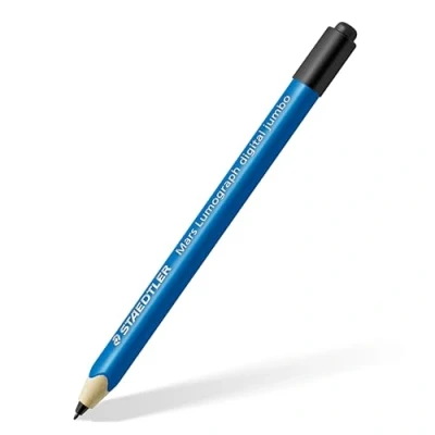 Afbeelding van Staedtler Mars® Lumograph® digital jumbo Digitale pen Met drukgevoelige punt, precieze schrijfpunt, Gumknop Blauw