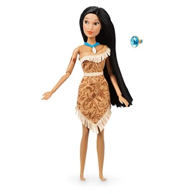 Afbeelding van Disney Glinsterende prinsessen Pocahontas met ring, onvergetelijke pop