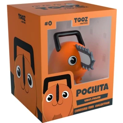 Afbeelding van YOUTOOZ POCHITAHAPPY Chainsaw Man: Pochita Happy TV Show Game Orange/Chevron Party (Chevron Sunset), Small