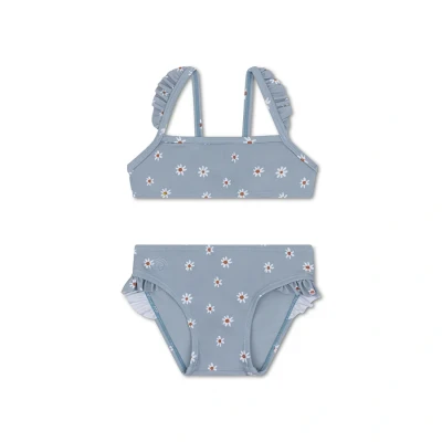 Afbeelding van Swim Essentials Blauw Bloemen Meisjes UV Bikini Maat 86/92