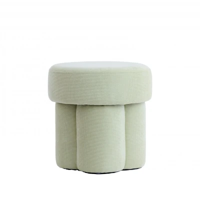 Afbeelding van Curtea poef Ø42x43 cm licht groen
