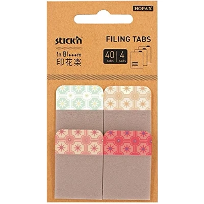 Afbeelding van Stick&#039;n Bladwijzer index tabs 38x25mm 4x gekleurde decoratie 40 sticky