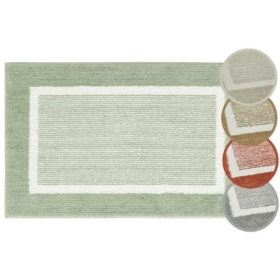 Afbeelding van andiamo badmat antislip Maui badkamertapijt zacht en donzig douchemat voor badkamer wasbaar 50 x 80 cm grijs