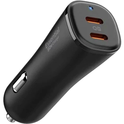 Afbeelding van Spigen ArcStation Essential 50W Auto Lader 2X USB C Power Delivery (PD) Zwart