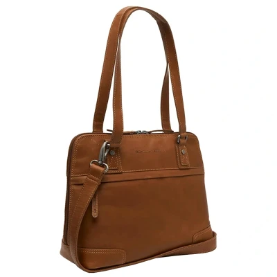 Afbeelding van Leren Schoudertas Cognac Belgrado
