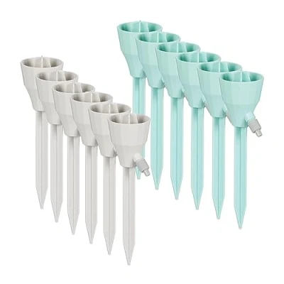 Afbeelding van Relaxdays druppelsysteem flessen set van 12 waterdruppelaar kamerplanten binnen