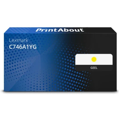 Afbeelding van Huismerk Lexmark C746A1YG Toner Geel