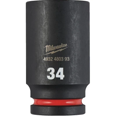 Afbeelding van MILWAUKEE 4932480393 SHOCKWAVE slagdop lang 3/4&quot; 34 mm