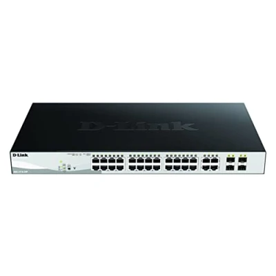Image de D Link Web Smart DGS 1210 28P Commutateur C3 Géré 24 x 10/100/1000 (PoE) + 4 Gigabit SFP de bureau, Montable sur rack PoE (193 W)