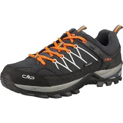 Afbeelding van CMP Rigel Halfhoge Wp Wandelschoenen voor heren, antraciet/oranje (Flash Orange), 39 EU