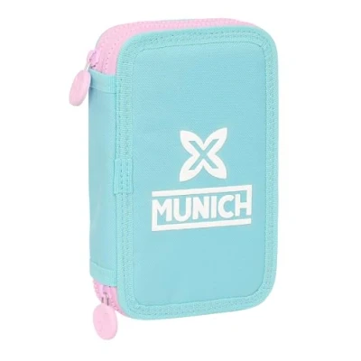 Afbeelding van Dubbele etui Munich Heaven Hemelsblauw 12.5 x 19.5 4 cm 28 Onderdelen