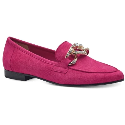 Afbeelding van MARCO TOZZI Feel Me 2 24215 42 Damespantoffels van leer met zachte binnenvoering, Roze