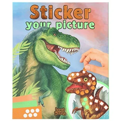 Afbeelding van Depesche Dino World Sticker Your Picture stickerboek