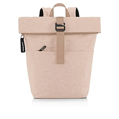 Afbeelding van Reisenthel Rolltop Backpack Rugzak 15,6 Inch laptop 22L Twist Coffee Beige