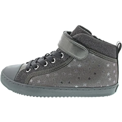 Afbeelding van Geox Kalispera GIRL Sneakers hoog Grey voor kinderen, Maat: 38, Imitatieleer/ textiel