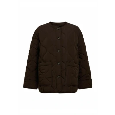 Afbeelding van Object Objallie Quilted NOOS Jas, Dames, Maat: 38, Java