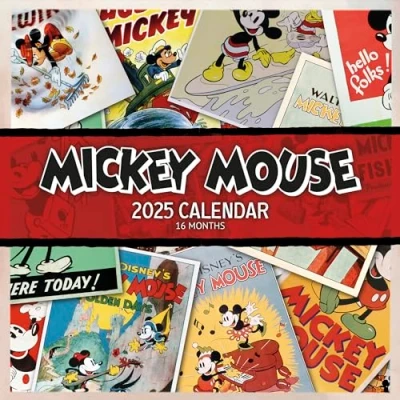 Afbeelding van Kalender 30x30 Mickey &amp; Minnie 2025 pyramid