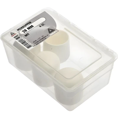 Afbeelding van Deltafix peerdop wit 28 mm 4 st.