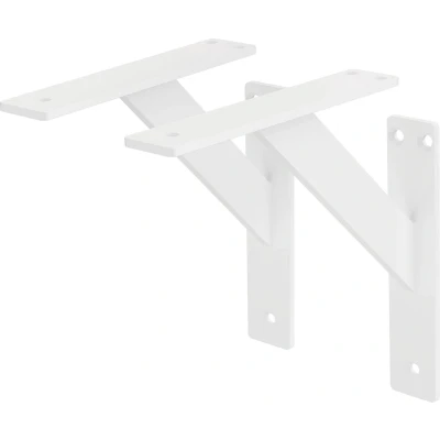 Afbeelding van Plankdrager set van 2 180x180 mm wit aluminium ML design