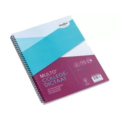Afbeelding van Multo Collegedictaat Ft A4, Geruit 10 Mm, 23 gaats Collegeblok
