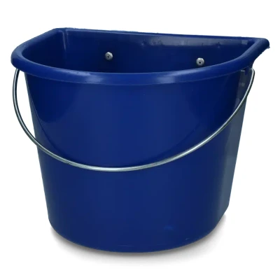 Afbeelding van Voerbak 15 l met ophang en hengsel donkerblauw