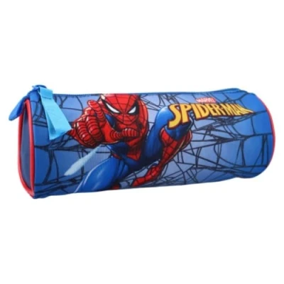 Afbeelding van mybagstory Pennenetui Spider Man Kind School Basisschool Kinderkamer Etui voor jongens Maat 21 cm, Blauw, s, Klassiek, Blauw