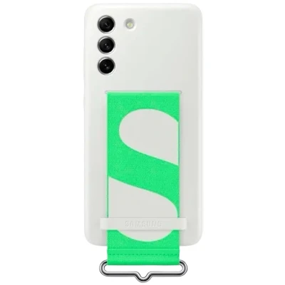 Image de Samsung Silicone Back Cover Avec Courroie Blanc Galaxy S21 FE