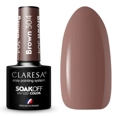 Afbeelding van CLARESA Soakoff UV/LED gel, 5 ml, bruin 304