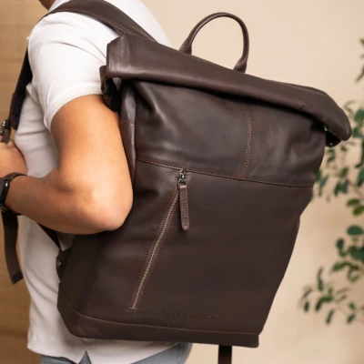 Afbeelding van The Chesterfield Brand Liverpool Rugzak bruin backpack