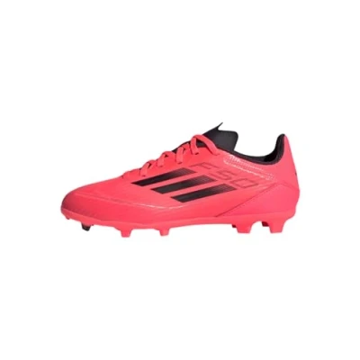 Afbeelding van adidas Performance F50 League FG/MG Unisex Voetbalschoenen met kunststof noppen voor kinderen, Maat: 35, Turbo/aurora black/platin metallic