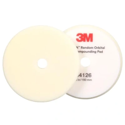 Afbeelding van 3M Perfect It orbitale polijstpad van schuim, 150 mm, wit, 34126