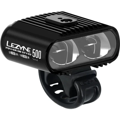 Afbeelding van Lezyne Power HB Drive StVZO Front Oplaadbare LED fietslamp voor 2 Standen 500 Lumen Accu tot 3.5 uur Aluminium Zwart