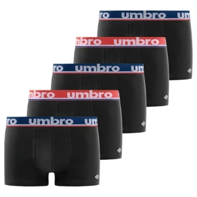 Image de umbro Boxer Homme 100% Coton, Calecon Homme, Agréable, Peaux sensibles (Lot de 5), Class8, XL