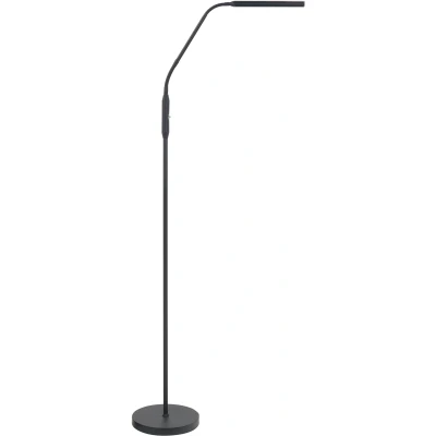Afbeelding van Moderne dubbele leeslamp vloerlamp LED zwart