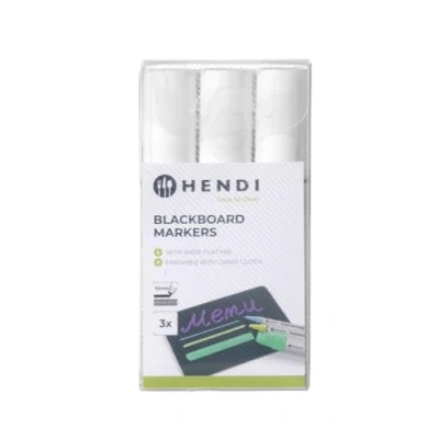 Afbeelding van Hendi Krijtstiften met Platte Brede Punt 15mm ( Set van 3 )