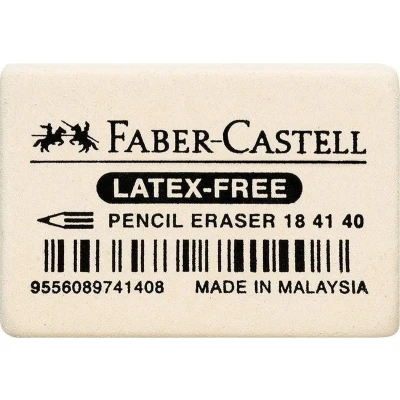 Afbeelding van Faber Castell gum 7041 40 natuurrubber FC 184140