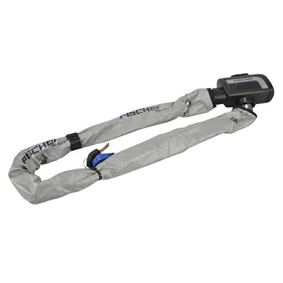 Afbeelding van Fietsslot met reflecterende strip, kettingslot, 80 cm, cijferslot 5 voudige nummerrol voor 100.000 combinaties, verlicht de rol
