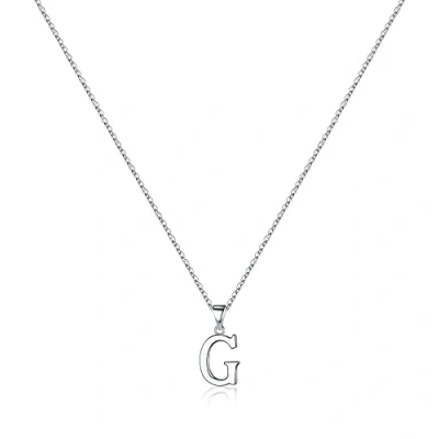 Afbeelding van TINGN S925 initiaalketting van Sterling Zilver voor dames, initiaalketting, hypoallergeen, Dainty initiaalhanger, S925, zilveren meisjes en tieners,