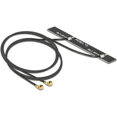Afbeelding van Delock 2xMHF WLAN AC dubbele antenne (WiFi), Netwerkantenne
