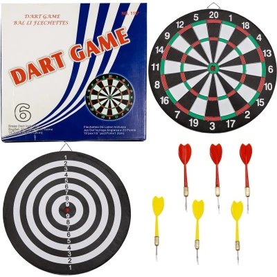 Afbeelding van Dartbord 37.5 cm met 6 Darts