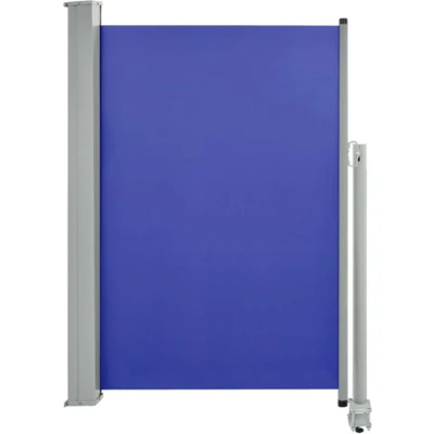Afbeelding van vidaXL Tuinscherm uittrekbaar 120x300 cm blauw