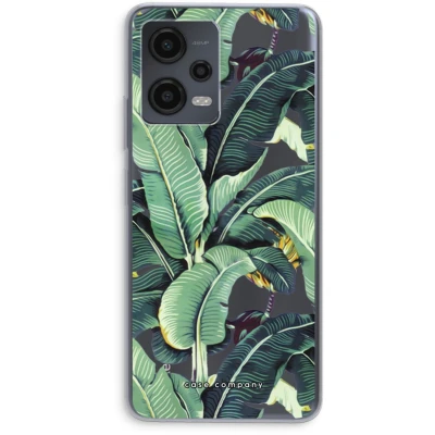 Afbeelding van Case Company® hoesje geschikt voor Xiaomi Redmi Note 12 Bananenbladeren Soft Cover Telefoonhoesje Bescherming aan alle Kanten en Schermrand