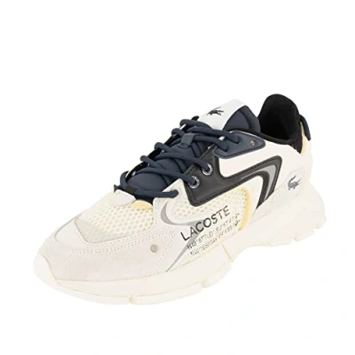 Afbeelding van Lacoste NEO Sneakers laag offwhite/black, Heren, Maat: 46, Off white/black Leer en textiel