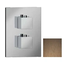 Afbeelding van SB Universale Square Inbouw thermostaatkraan met 2 uitgangen PVD koper 1208955149
