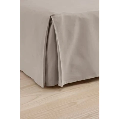 Afbeelding van Jotex Colour Topkwaliteit, 100% biologisch katoen, hoogte 45 cm, grijs beige, 160 x 200 cm